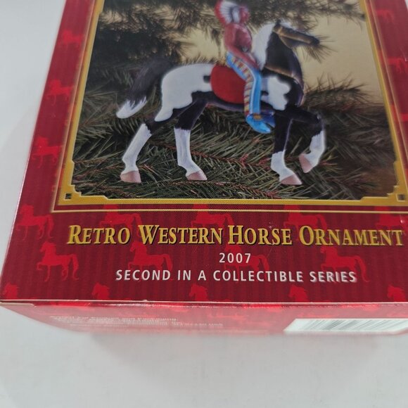 Breyer Retro Western Horse Ornament 700617 FURY PRANCER and Native American 2007 - Picture 3 of 9